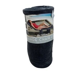 The Ultimate Lounge Chair Cover Gray‎ 100% Cotton Velour Converts Tote Bag Towel